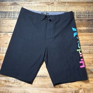 Men’s Hurley black board shorts size 30 Waist